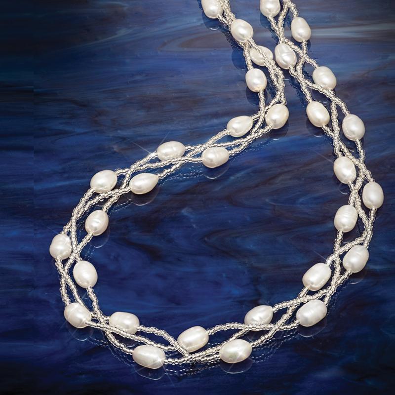 Pearl Radiance Necklace, Earrings and Bracelet
